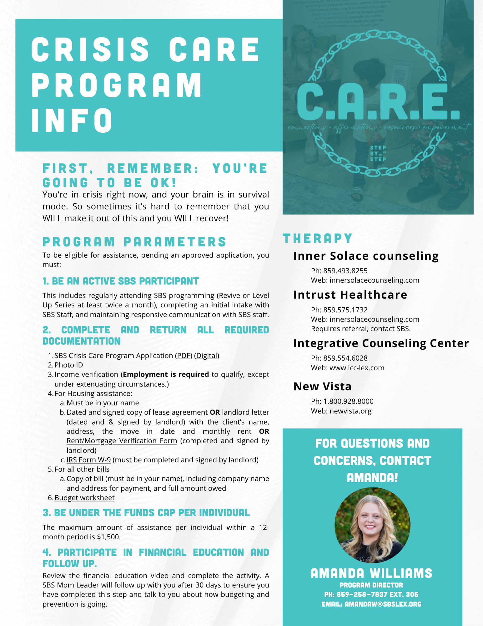 6.5.25 Update - Crisis Care Program Info Flyer for Mom